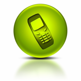 320x320 Green Mobile Phone Icon Png