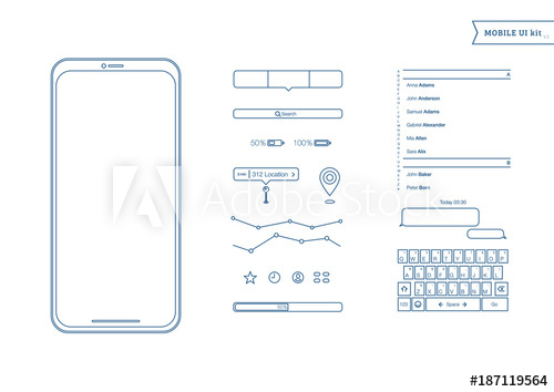 Mobile Screens User Interface Kit Simple Design Ui Template 500x354 Mobile Screens User Interface Kit Simple Design Ui Template