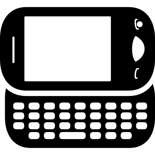 512x512 Mobile Phone Rounded Variant With Keyboard In Horizontal Position