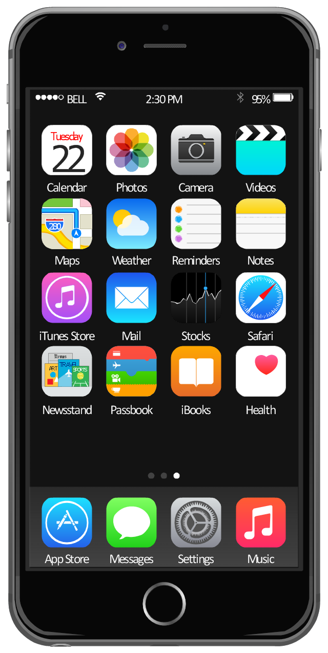 640x1271 Ios Iphone Home Screen