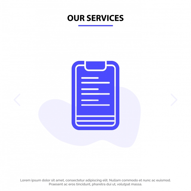 640x640 Our Services Clipboard Text Board Motivation Solid Glyph Icon