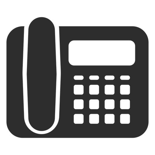 512x512 Desk Phone Black Icon
