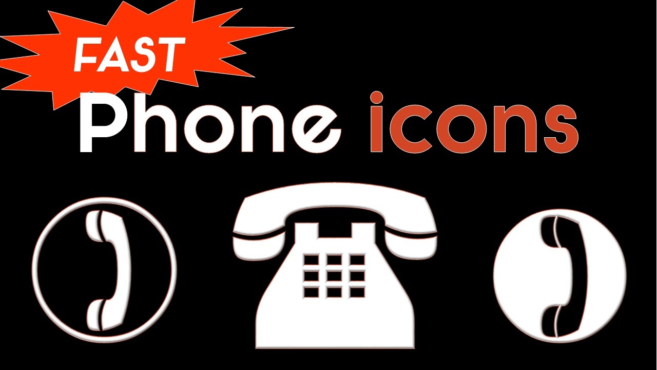 1280x720 Phone Icons In Under Seconds