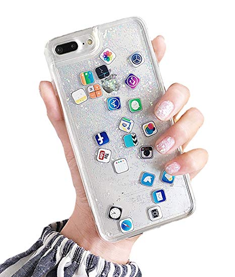 466x548 Unnfiko Liquid Glitter Phone Case For Iphone X, Hard