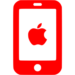 256x256 Red Iphone Icon