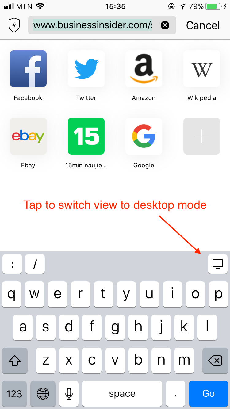 750x1334 How To Switch Site View From Mobile To Desktop Iphone Version