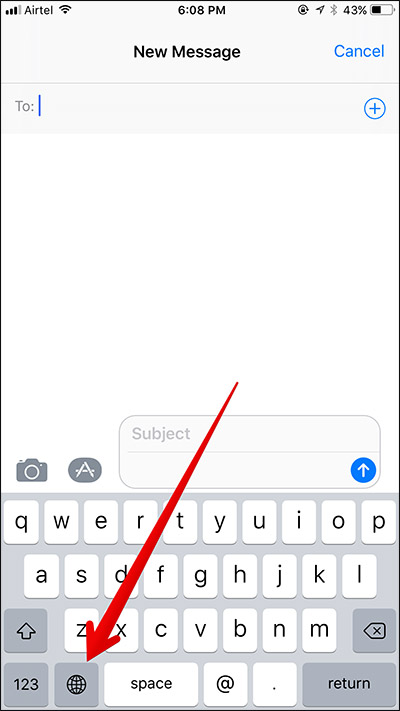 400x711 Complete Guide To Use One Handed Keyboard Mode In Ios On Iphone