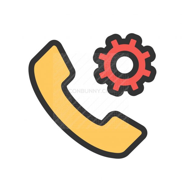 600x600 Settings Phone Line Filled Icon