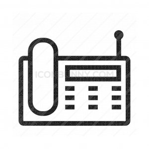300x300 Wireless Landline Phone Line Filled Icon