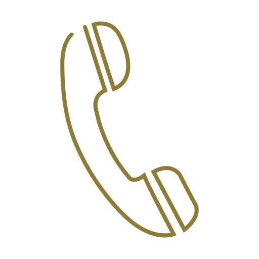 512x512 Yellow Phone Receiver Line Icon