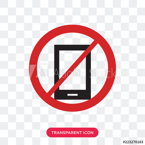 No Phone Vector Icon Isolated On Transparent Background, No Phone 500x500 No Phone Vector Icon Isolated On Transparent Background, No Phone