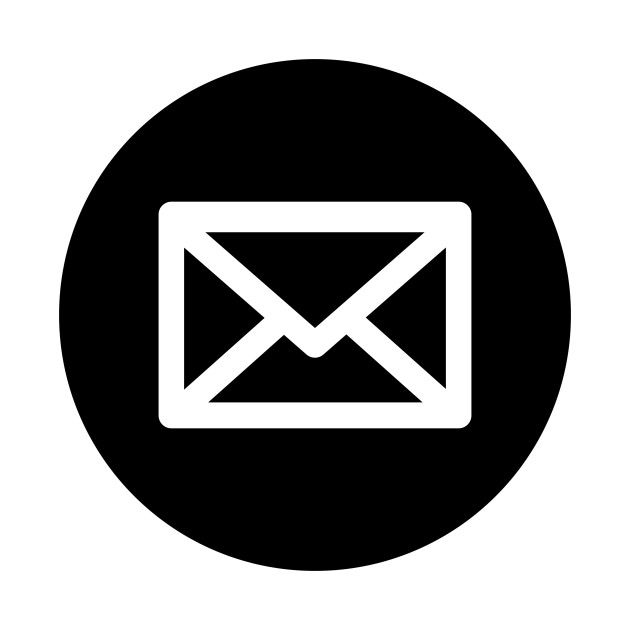 630x630 Limited Edition Exclusive Mail Icon White On Black