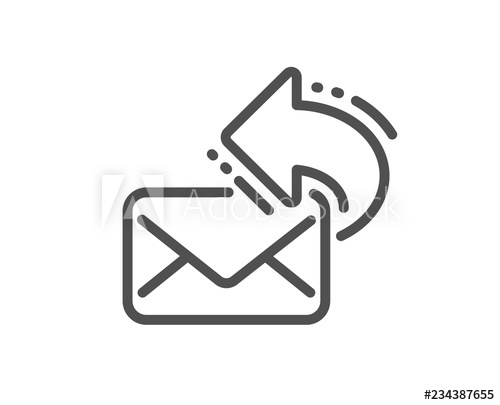 500x405 Share Mail Line Icon New Newsletter Sign Phone E Mail Symbol