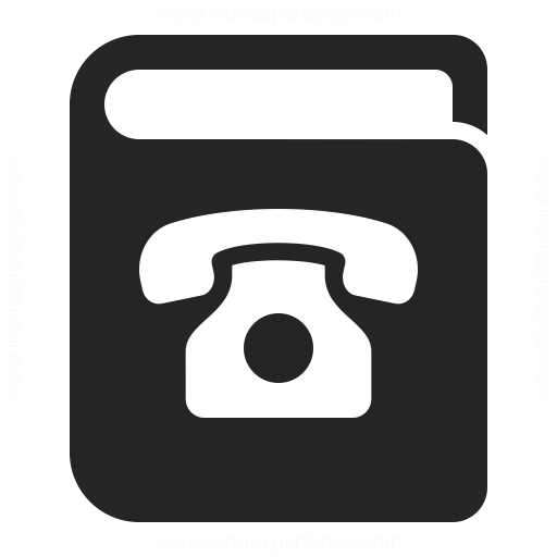 512x512 Book Telephone Icon Iconexperience