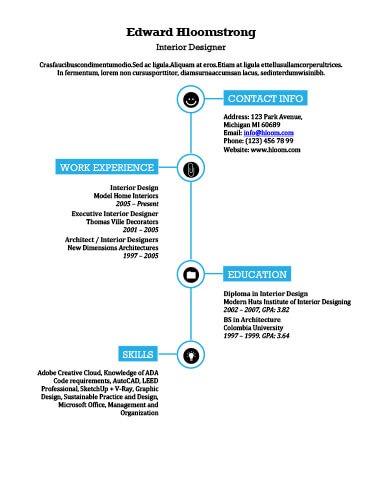 382x494 Creative Resume Templates