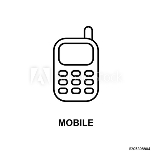 Mobile Phone Icon Element Of Simple Web Icon With Name For Mobile 500x500 Mobile Phone Icon Element Of Simple Web Icon With Name For Mobile