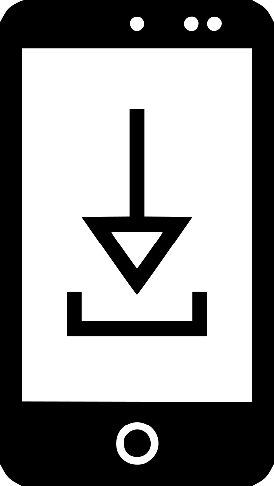 552x980 Cell Phone Arrow Png Icon Free Download