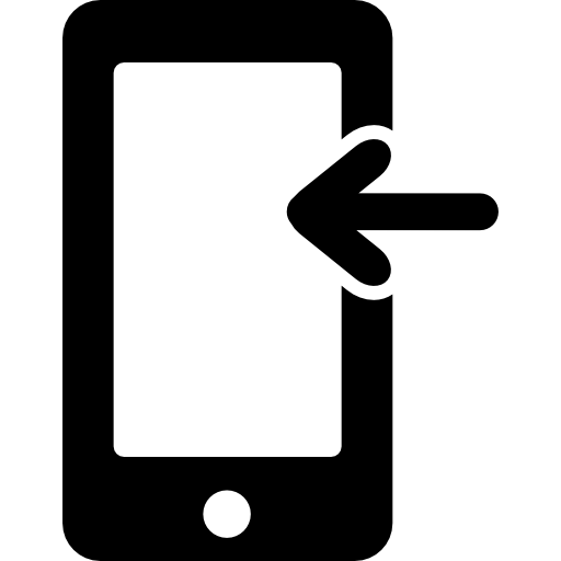 512x512 Phone With Left Arrow Icons Free Download