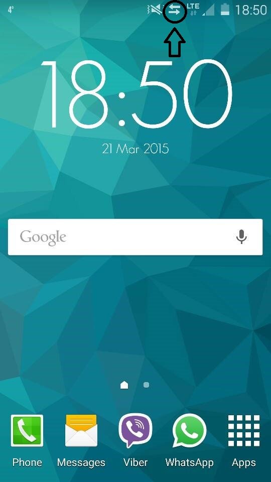 540x960 Samsung Galaxy Help! Two Arrows On Notification Panel After