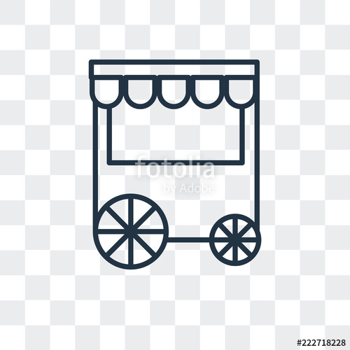 500x500 Snack Booth Icon Isolated On Transparent Background Modern