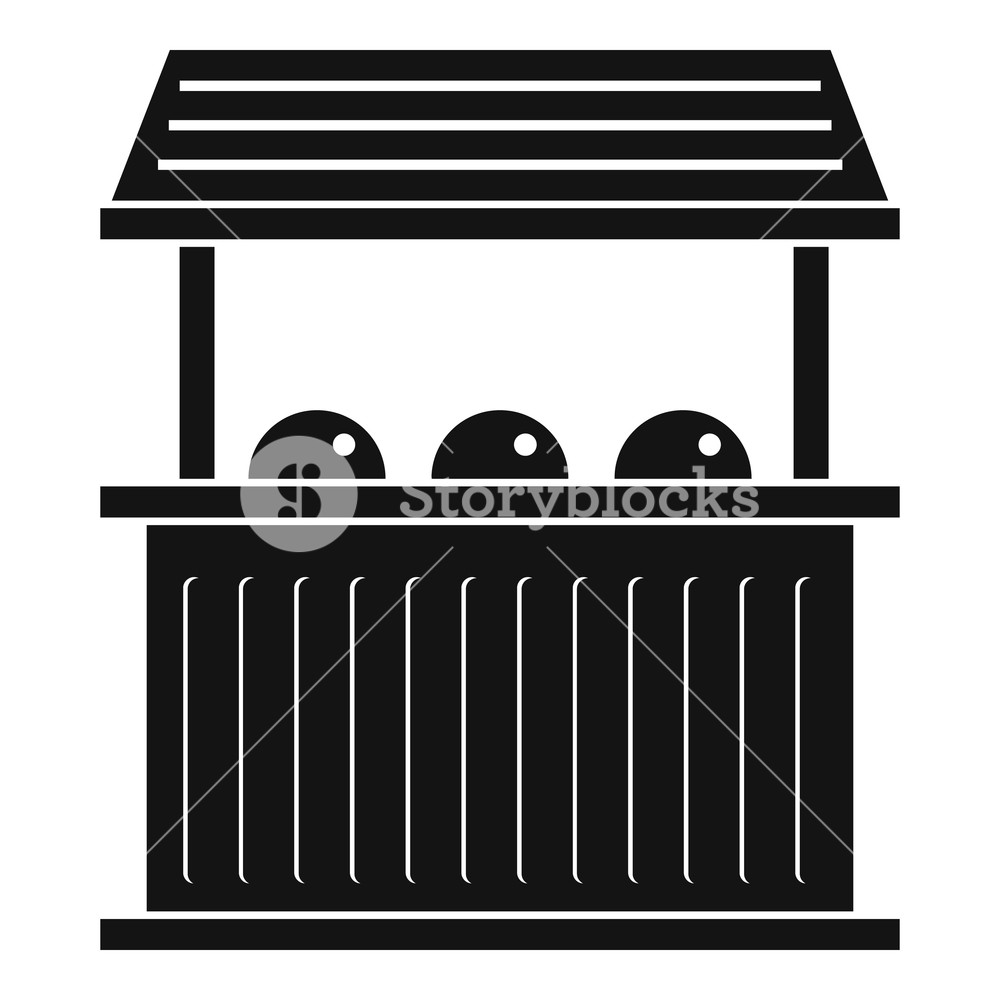 1000x1000 Carnival Fair Booth Icon Simple Illustration Of Carnival Fair