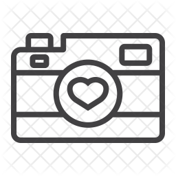 256x256 Camera Icon Of Line Style