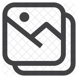 256x256 Gallery Icon Of Line Style