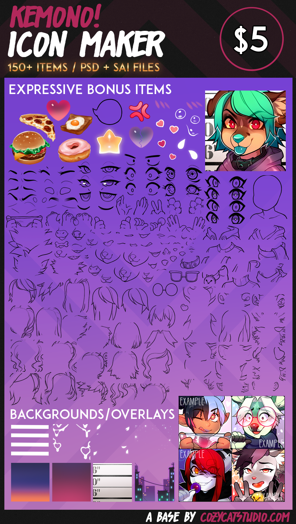 1016x1800 Kemono Icon Maker