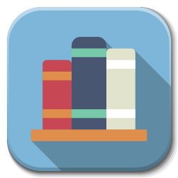 256x256 Apps Library Icon Flatwoken Iconset Alecive