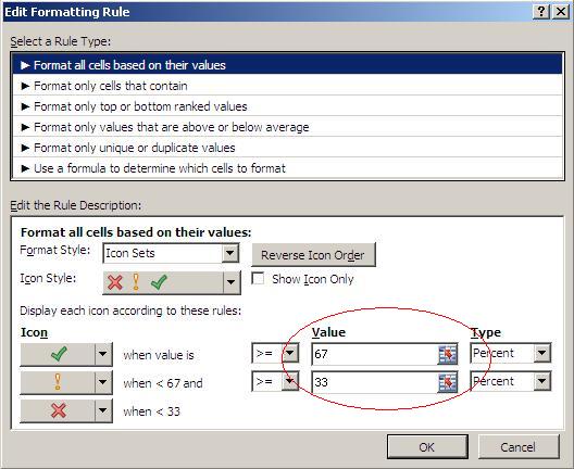528x432 Use Excel's Conditional Formatting Feature To Display Simple Icons