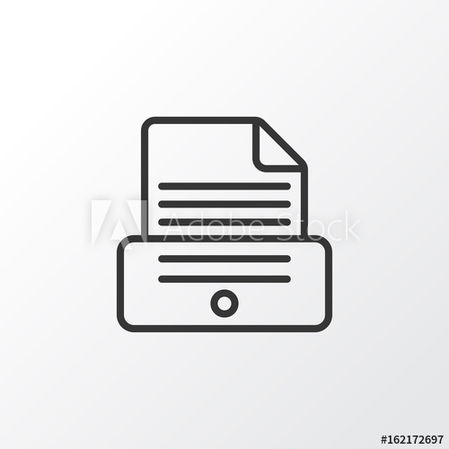 500x500 Photocopy Icon Symbol Premium Quality Isolated Printer Element