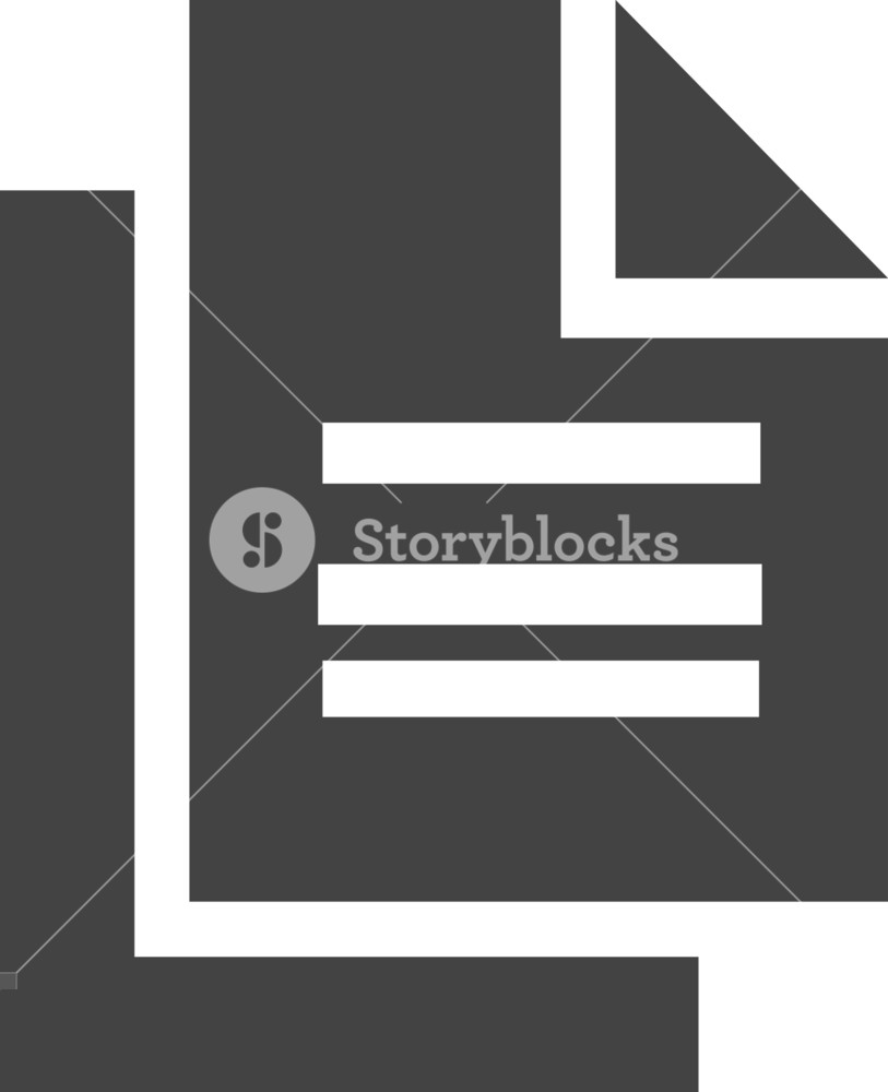 813x1000 Copy Glyph Icon Royalty Free Stock Image