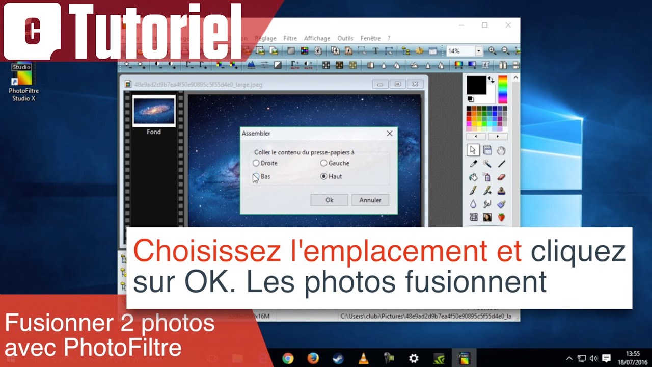 1280x720 Tuto Photofiltre Comment Fusionner Deux Photos