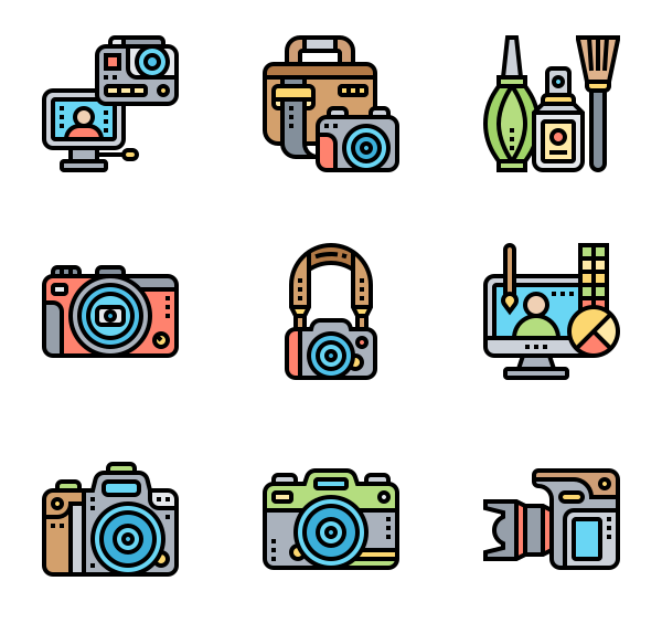600x564 Photography Icon Packs