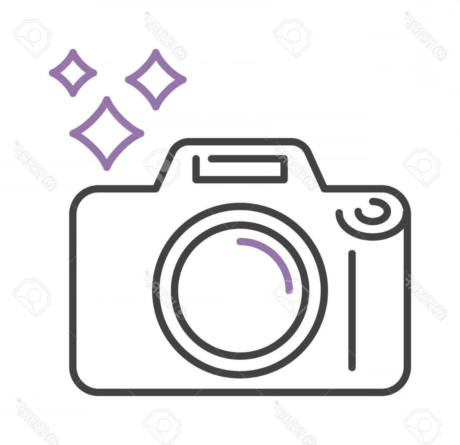 1560x1509 Photostock Vector Photo Camera Icon Digital Design Lens
