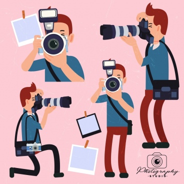 368x368 Vector Photography Camera Icons Free Vector Download