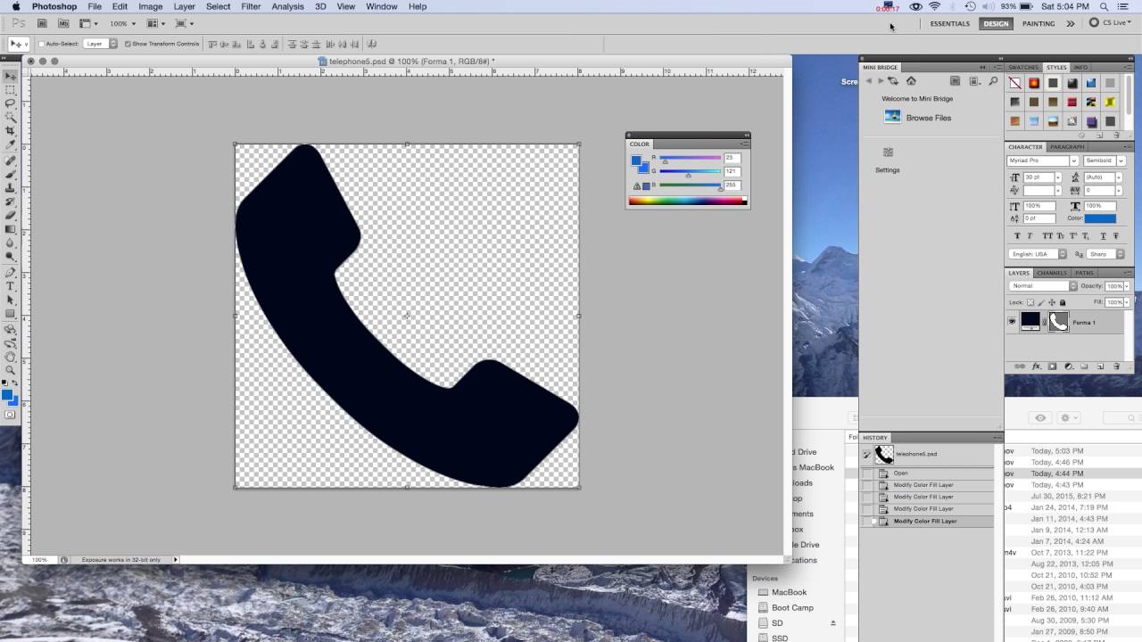 1280x720 How To Change An Icon Color In Adobe Photoshop