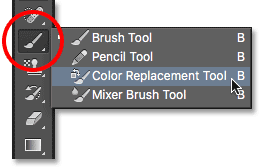 260x168 Photoshop Color Replacement Tool Tutorial