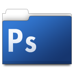 256x256 Blue Photoshop Folder Icon, Png Clipart Image