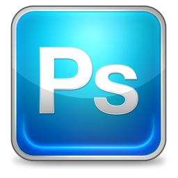 256x256 Glossy Blue Photoshop Square Icon, Png Clipart Image
