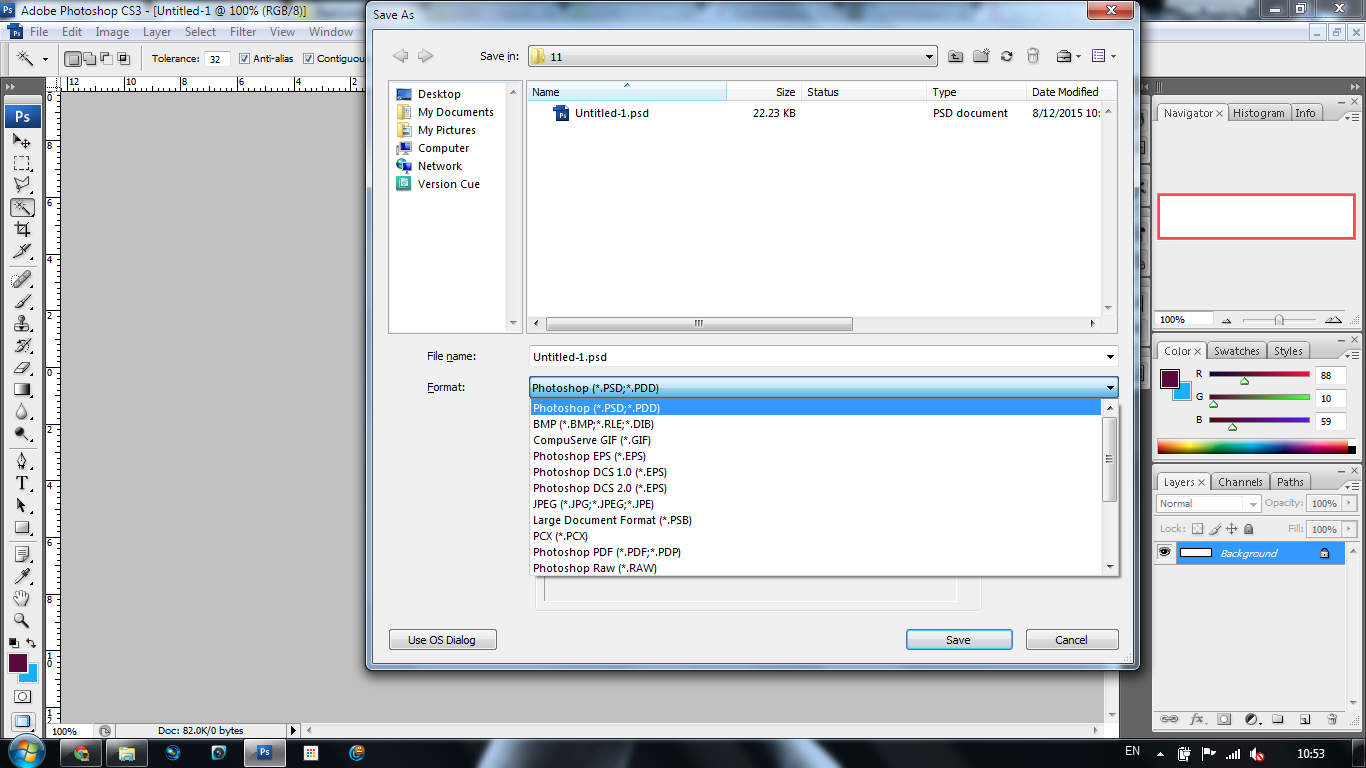 1366x768 Can't Save My Photoshop Work As A Anymore