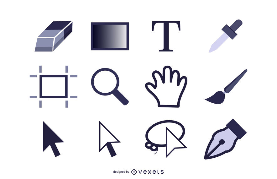 884x570 Photoshop Tools Icon Set
