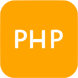256x256 Orange Logo Php Icon