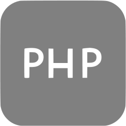 256x256 Gray Logo Php Icon