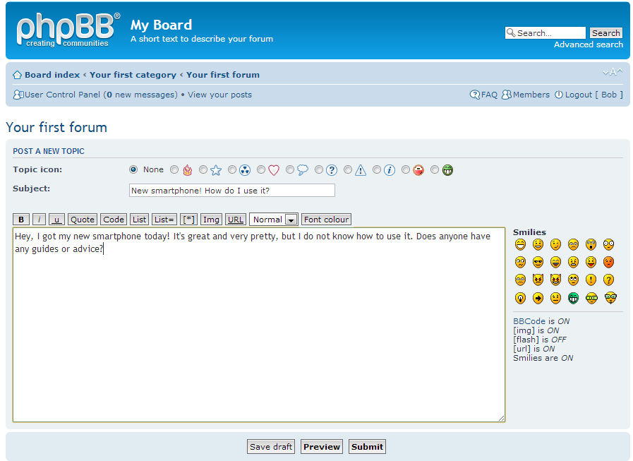 897x653 How To Create A New Forum Topic In Phpbb Inmotion Hosting
