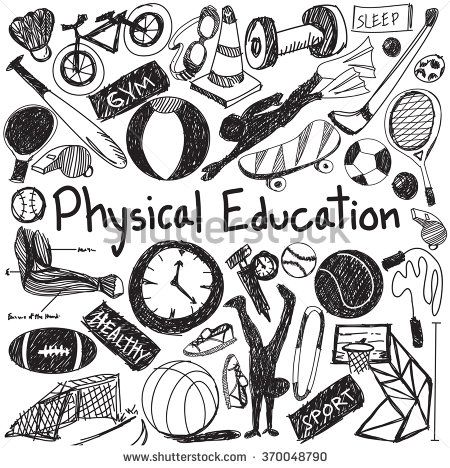 450x468 Physical Education Exercise And Gym Education Chalk Handwriting