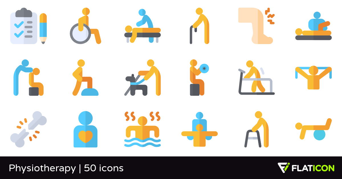 1200x630 Free Vector Icons Of Physiotherapy Designed