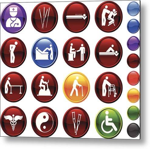 493x491 Acupuncture And Physical Therapy Royalty Free Vector Icon Set