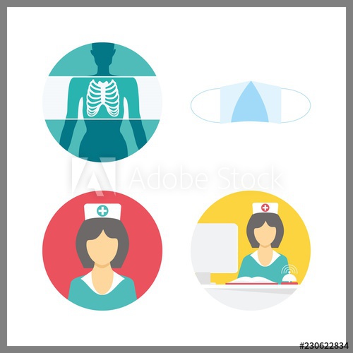 500x500 Physician Icon Vector Illustration Physician Set Medical Mask