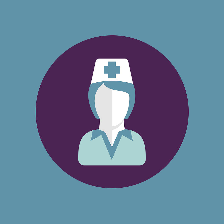 899x900 Medical Treatment Nurse Symbol Female Physician Icon With Long